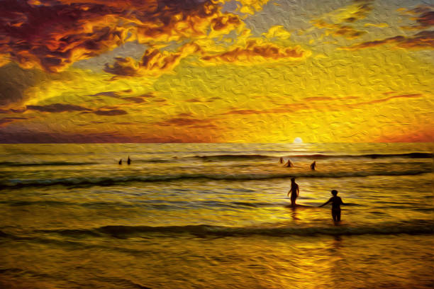 istock People having fun at sundown in a brazilian beach 1346072871