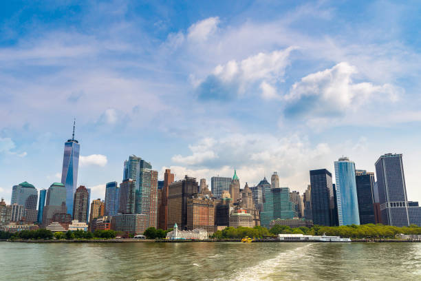 istock Manhattan cityscape in New York 1346074521
