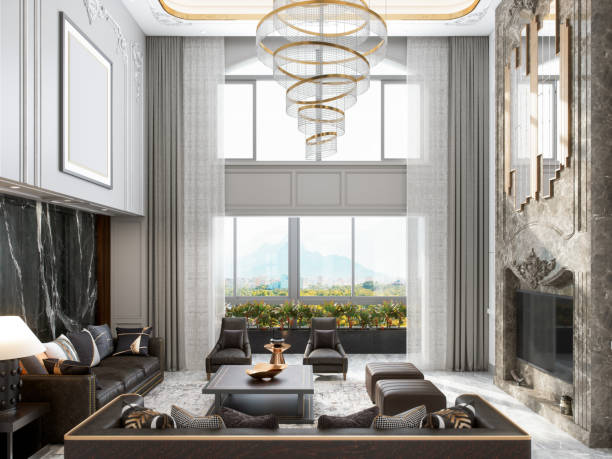 istock Luxury Loft Living Room 1346076175