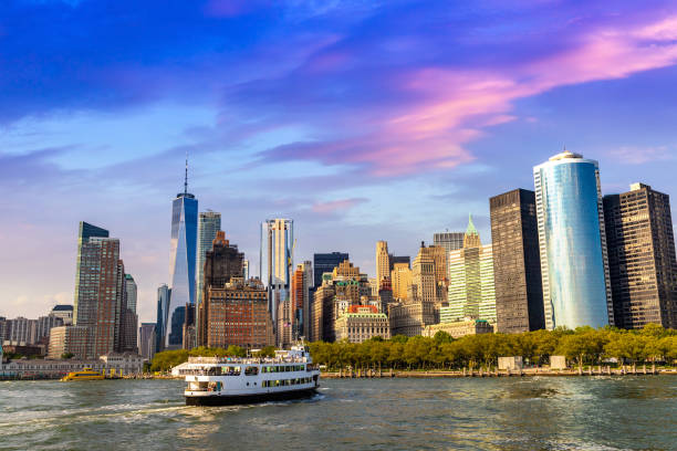 istock Manhattan cityscape in New York 1346077242
