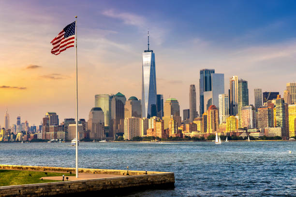 istock Manhattan cityscape in New York 1346077331