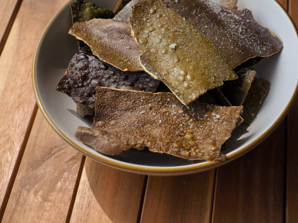 istock Korean traditional food, Deep-fried kelp 1346078215