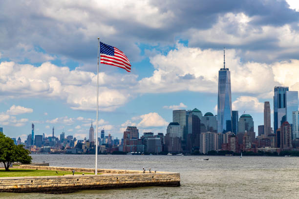 istock Manhattan cityscape in New York 1346078472
