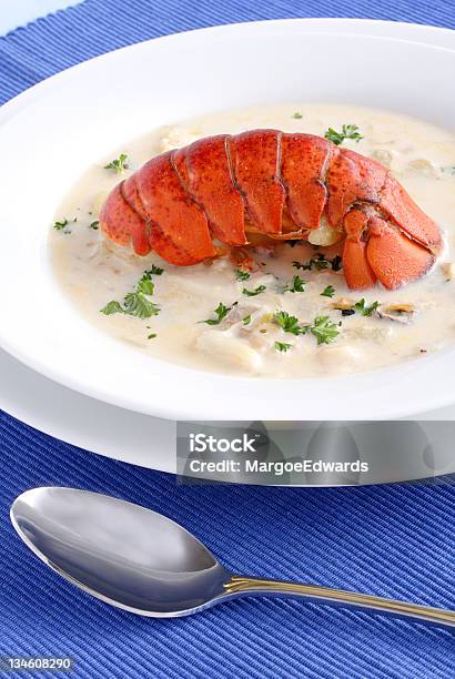 Seafood Chowder Stock Photo - Download Image Now - Chowder, Lobster - Seafood, Appetizer