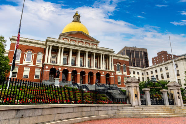 Massachusetts State House in Boston, Massachusetts, USA