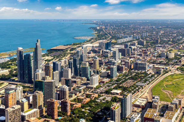 istock Aerial view of Chicago 1346087952