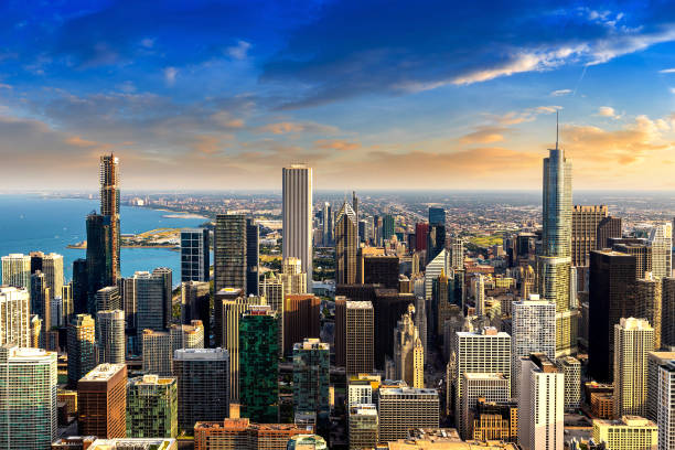 istock Aerial view of Chicago 1346088774