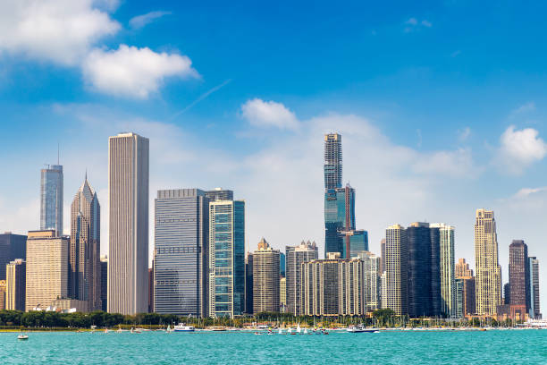istock Cityscape Chicago at Lake Michigan 1346088804