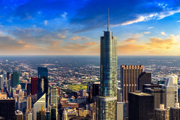 istock Aerial view of Chicago 1346088819