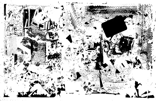 Distressed textured black grunge background vector illustration