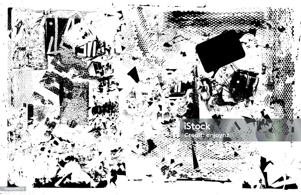 Black grunge textured vector background Distressed textured black grunge background vector illustration Textured stock vector