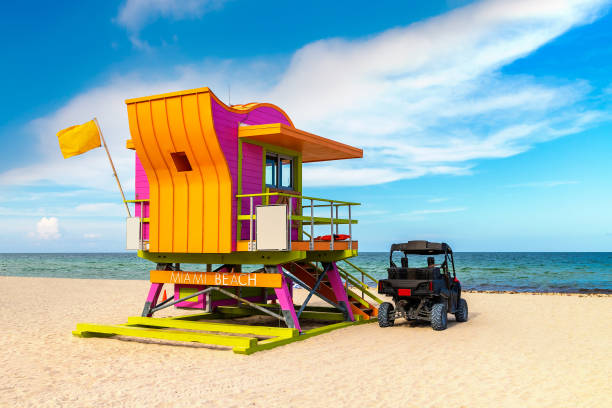 istock Lifeguard tower in Miami Beach 1346098241