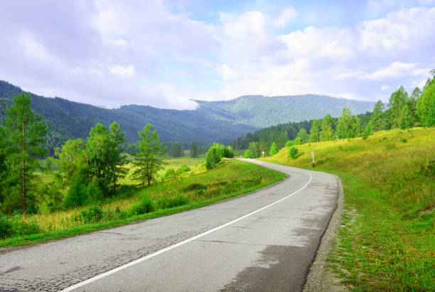 istock A deserted road in the Altai mountains 1346098245
