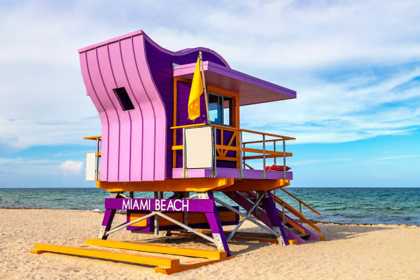 istock Lifeguard tower in Miami Beach 1346098252