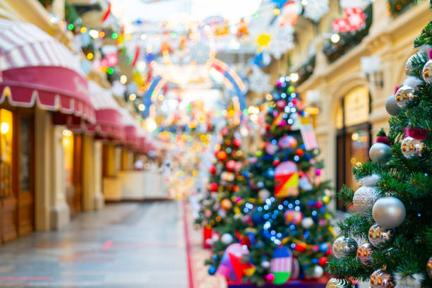 istock Christmas tree decorated with toys 1346099316