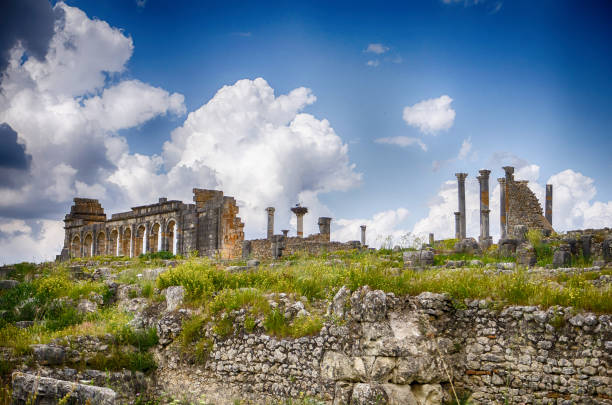 Morocco Volubilis famous site- Morocco,  Meknes province