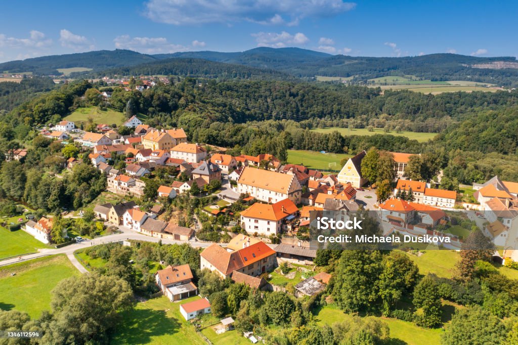 Zlata Koruna monastery, South Bohemia, Czech republic Above Stock Photo