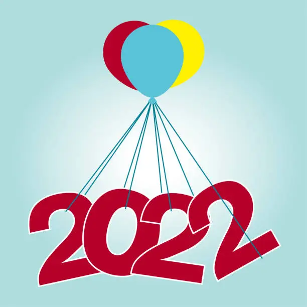 Vector illustration of 2021 New Year element design.
