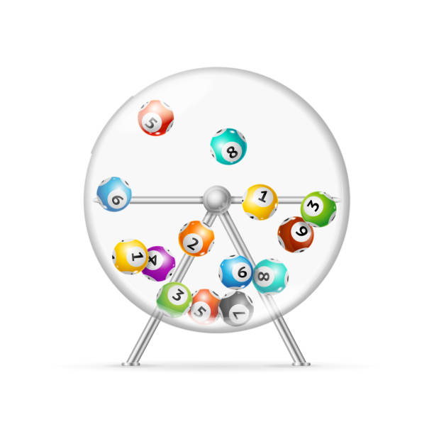 istock Realistic 3d Detailed Casino Fortune Wheel and Lottery Balls. Vector 1346118462
