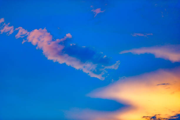 istock The colorful sky is beautiful in the evening. 1346119652