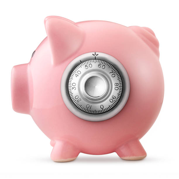 Piggy bank with combination lock