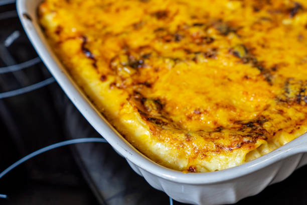 istock Fresh home cooked delicious lasagna 1346120994