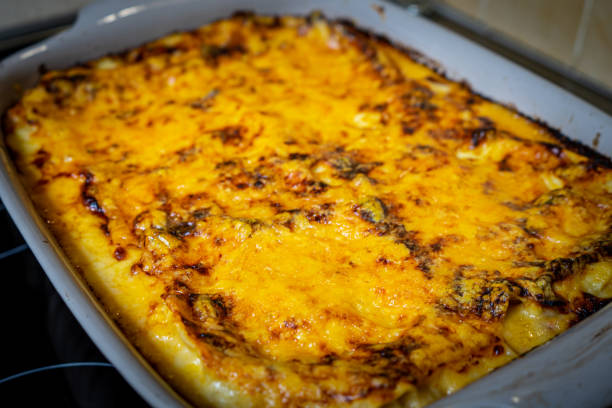istock Fresh home cooked delicious lasagna 1346121007
