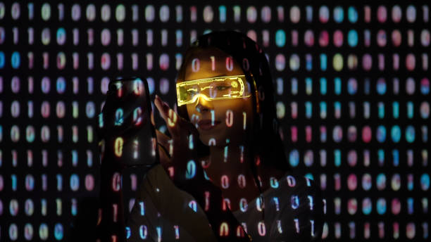 istock Video projection on a woman using a smart phone 1346129410