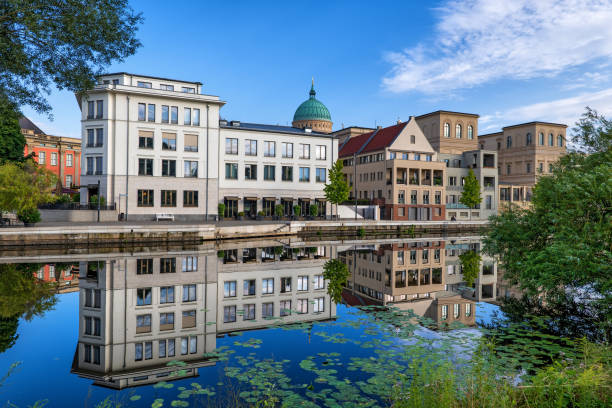 Potsdam City Skyline River View In Germany