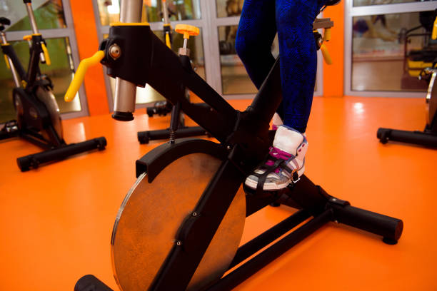 istock Cardio workout in gym by beautiful female 1346134122