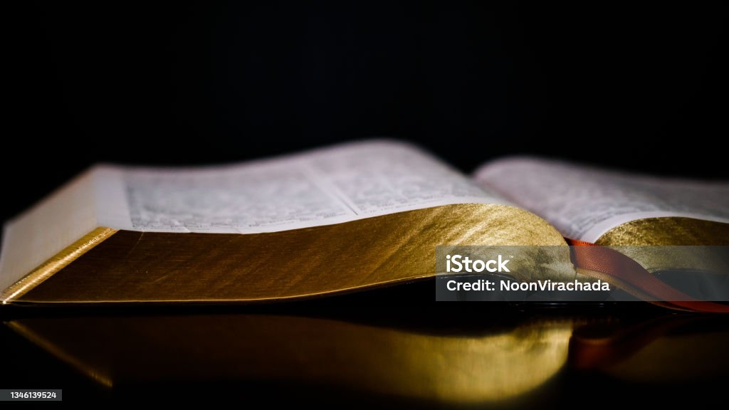 Open textbook, Bible Concept and ideas Bible Stock Photo