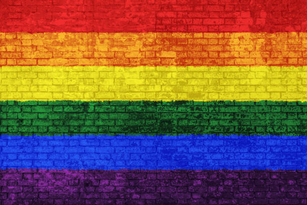 istock Gay Pride rainbow Flag Wall 1346139627