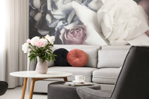 istock Modern living room interior with comfortable sofa 1346139842