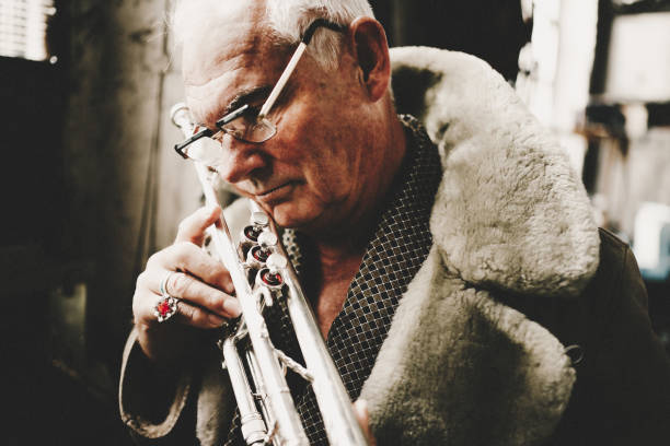 The trumpet player.
