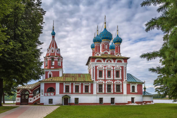 chiesa di demetrio sul sangue, uglich, russia - uglich foto e immagini stock