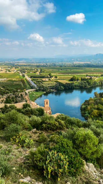 istock Ebro River as passes through Miravet, Spain 1346144377