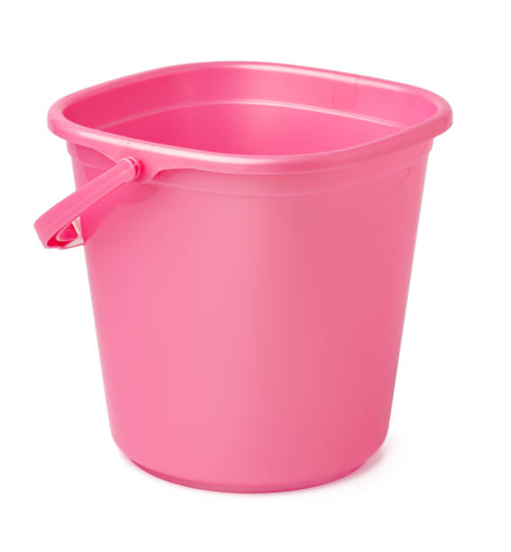istock Single plastic bucket isolated on a white background 1346145398