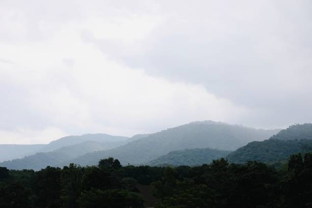 istock Blue shade of Mountain Range 1346145428