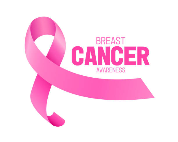 ilustrações, clipart, desenhos animados e ícones de símbolo de fita rosa. - fita de consciência para o câncer de mama