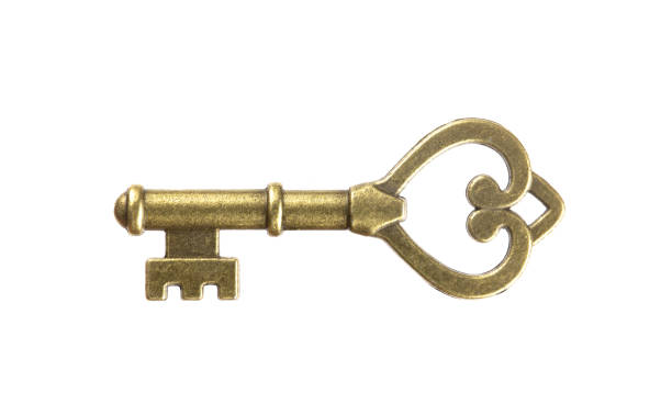 istock Vintage key isolated, key to success 1346151078