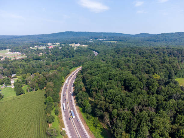 istock Aerial View of Highway 1346151470