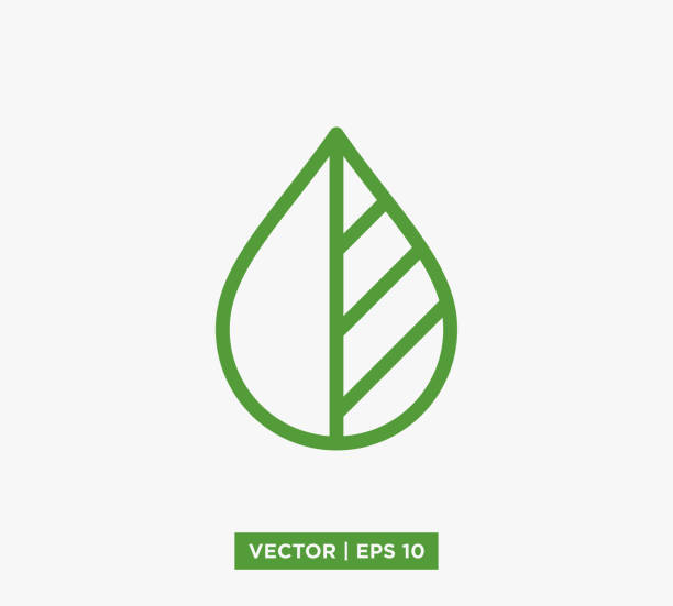 leaf icon vector illustration design edytowalny rozmiar eps 10 - listek stock illustrations
