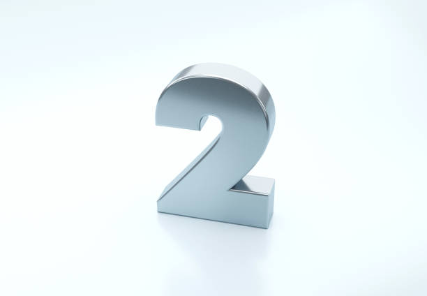 istock Number Two Over The Blue Background 1346160358
