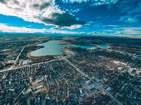 Glenmore reservoir. Calgary, Alberta