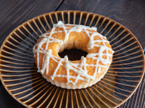 istock Sweet donuts. Topped with white chocolate. 1346160779