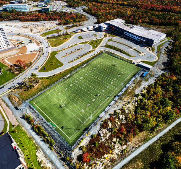 istock Aerial View of High School 1346161979