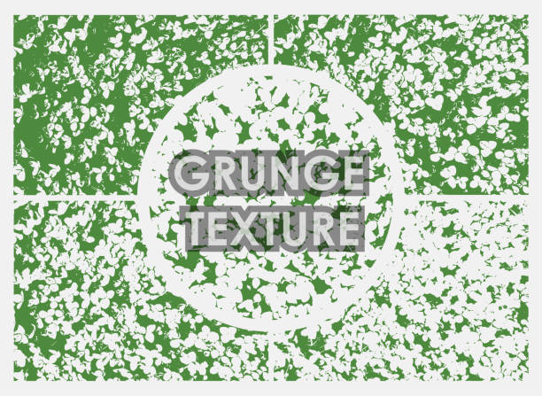 zestaw trzy- i czterolistnych tekstur grunge koniczyny z różną liczbą plam na przezroczystym tle. tekstura starego tła plakatu. wektor - four poster bed stock illustrations