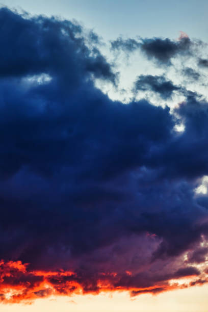 istock Colorful sunset sky and clouds, image twilight background 1346166833