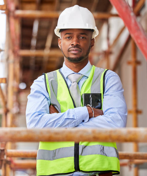istock Shot of a young man working on a construction site outside 1346171128