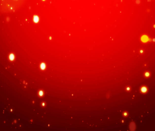 istock Christmas Red Snowball golden Glitter Background 1346172971